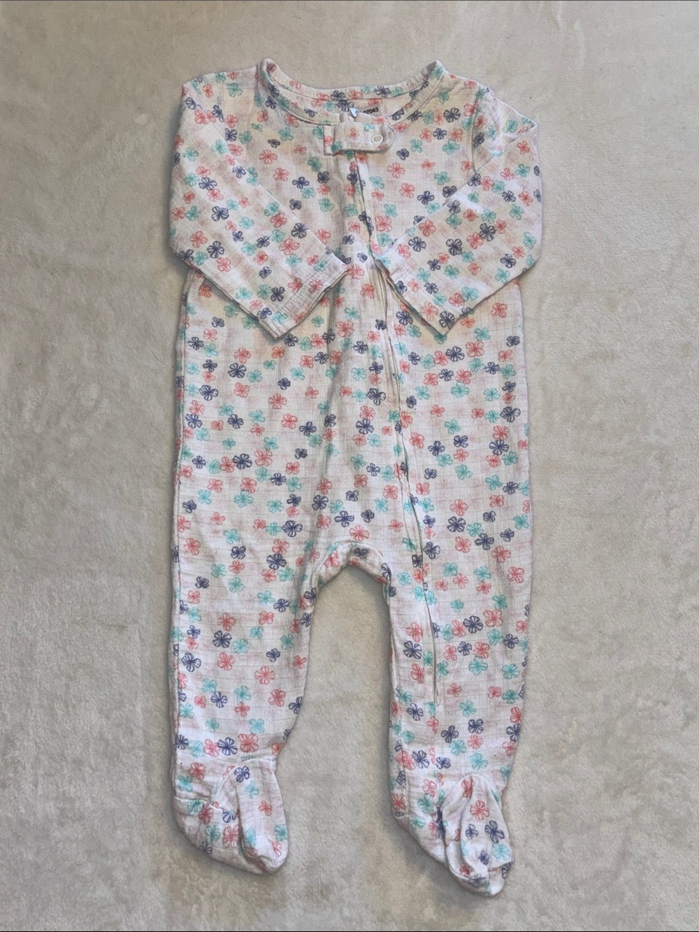 ADEN and ANAIS Baby Floral Footed One-Piece - Multi-Color baby girl
